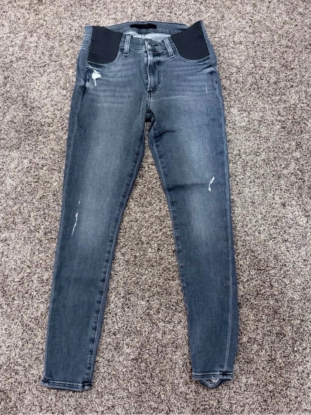 Joe's Jeans Dark Gray Maternity Jeggings with Stretch Panels